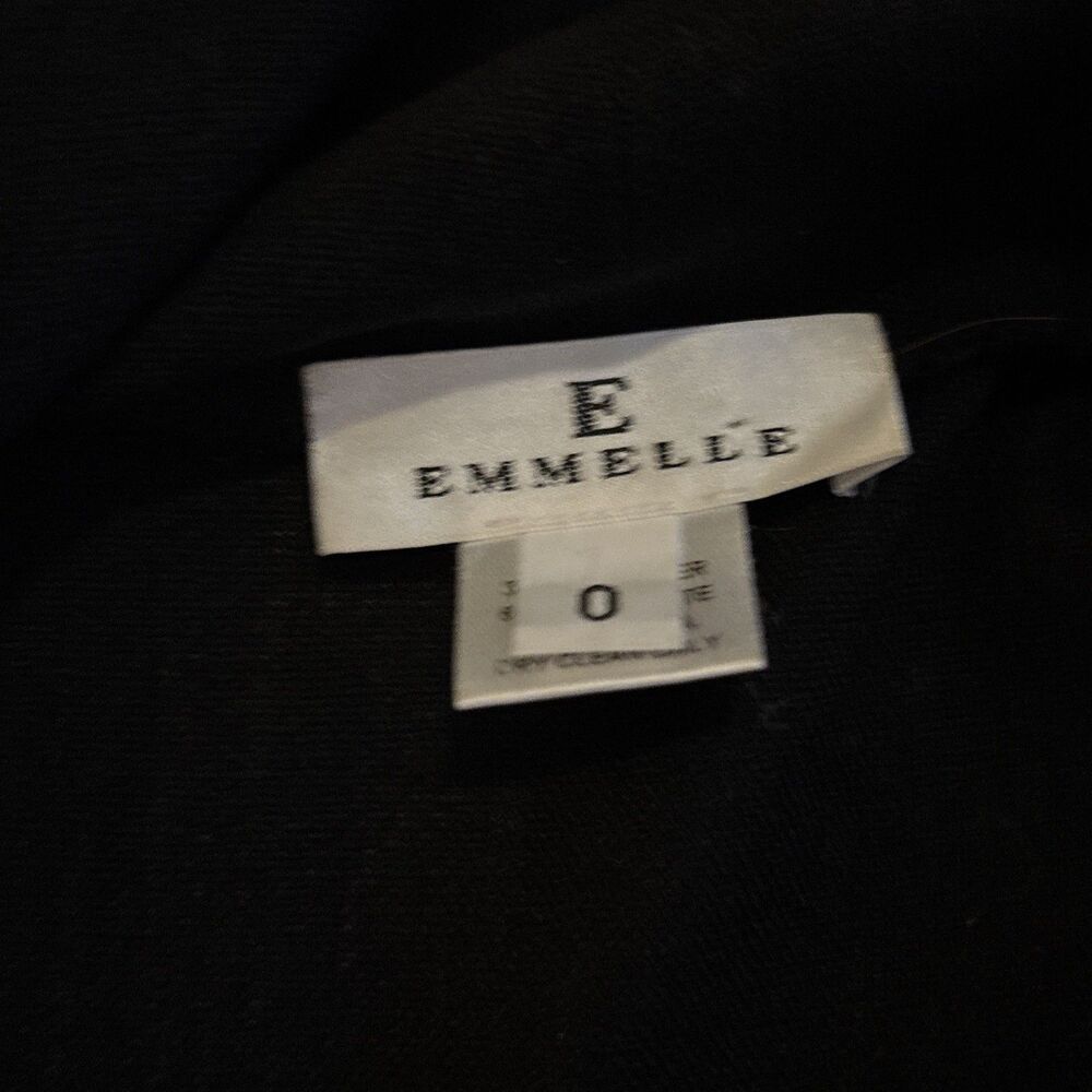 Vintage EMMELLE Black Sleeveless Open Blazer Size Small - Made In The USA - Picture 8 of 9